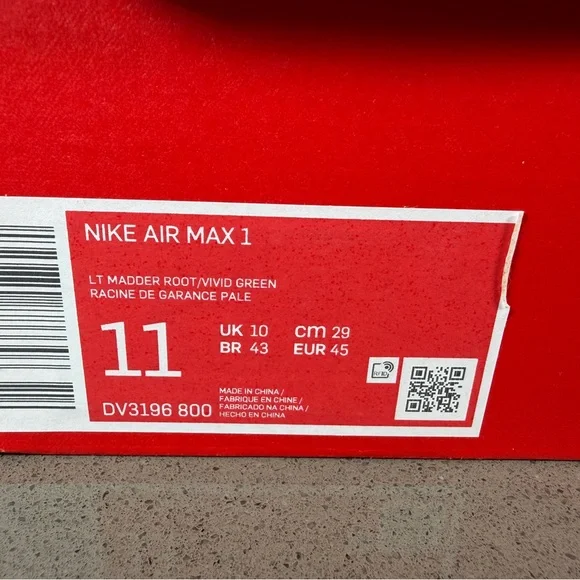 New Nike Air Max 1 Light Madder Root Blue Men’s Size 11 DV3196-800 - Picture 7 of 7